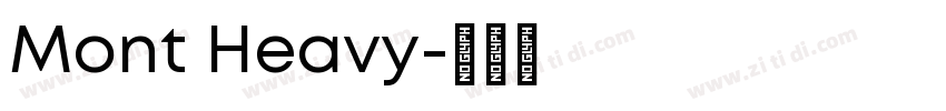 Mont Heavy字体转换